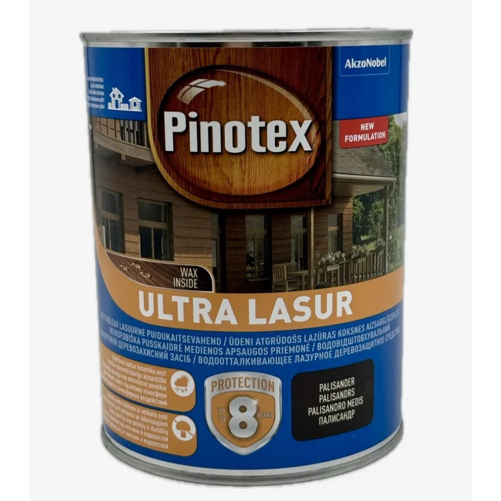 Купить Pinotex Ultra влагостойкая защитная лазурь для древесины палисандр  (1л) 5353890 в Большом Сочи, с доставкой и самовывозом