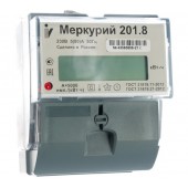 Счетчик электрический 1ф 80А однотарифный на DIN рейку МЕРКУРИЙ 201.8