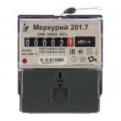 Счетчик электрический 1ф 60А однотарифный на DIN рейку МЕРКУРИЙ 201.7