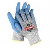 ЗУБР Перчатки для защиты от порезов, с рельефным латексным покрытием, размер L 11277-L