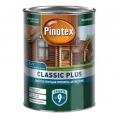 Pinotex Classic Plus быстросохнущая пропитка-антисептик 3 в 1 для древесины палисандр (0,9л) 5727787 Пинотекс