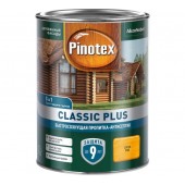 Pinotex Classic Plus быстросохнущая пропитка-антисептик 3 в 1 для древесины сосна (0,9л) 5727794 Пинотекс
