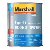 Marshall Export-7 краска водно-дисперсионная для стен и потолков матовая база BW (0,9л)