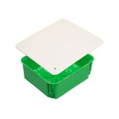 Коробка распределительная (с/у) в г/картон зеленая прямоугольная 160х140х70 Hegel КР1204