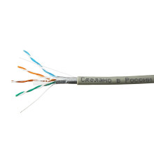 Интернет кабель Витая пара FTP CAT5e 4х2х0,48 AWG24 серый (0,48мм медь) (305м/бухта) Standart PVC IN FTP 4х2х0,5 5е in/Cu SkyNet