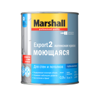 Marshall Export-2 краска водно-дисперсионная для стен и потолков глубокоматовая база BW (0,9л) 