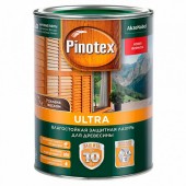 Pinotex Ultra влагостойкая защитная лазурь для древесины CLR база под колеровку (1л) 