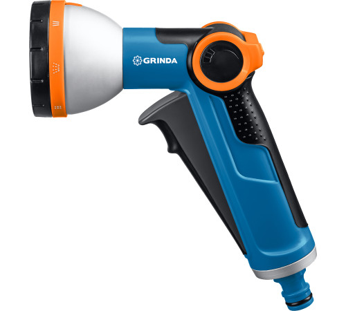 GRINDA X-8, с регулятором напора, 8 режимов, курок спереди, двухкомпонентный, поливочный пистолет, PROLine (8-427145) купить в Сочи GRINDA X-8, с регулятором напора, 8 режимов, курок спереди, двухкомпонентный, поливочный пистолет, PROLine (8-427145) купить в Сочи