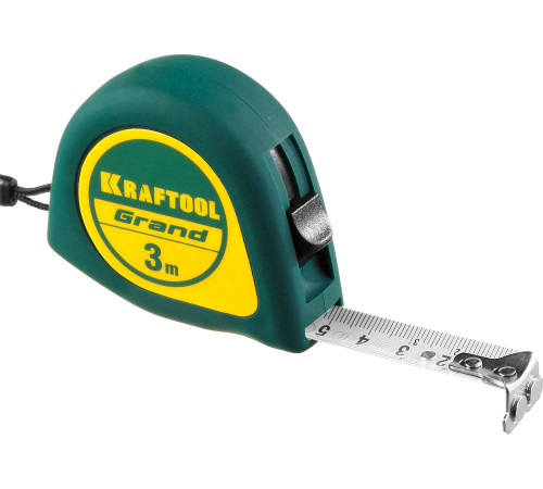 KRAFTOOL Grand, 3 м х 16 мм, рулетка (34022-03-16) купить  в Сочи
