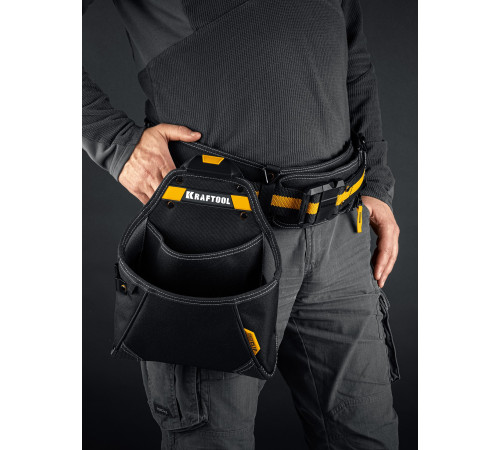 KRAFTOOL KP-12 поясная сумка с быстросъёмным креплением FastClip, 260 х 340 мм (38774) купить  в Сочи