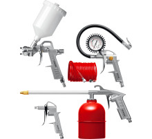 STAYER ORION-5G, 5 предметов, с верхним бачком, универсальный набор пневмоинструмента (06488-H5)