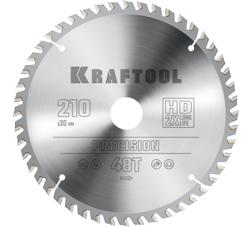 KRAFTOOL Precision, 210 х 30 мм, 48Т, пильный диск по дереву (36952-210-30) купить в Сочи KRAFTOOL Precision, 210 х 30 мм, 48Т, пильный диск по дереву (36952-210-30) купить в Сочи