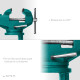 KRAFTOOL Mini, 65 мм, прецизионные тиски на струбцине (32713-75) купить  в Сочи