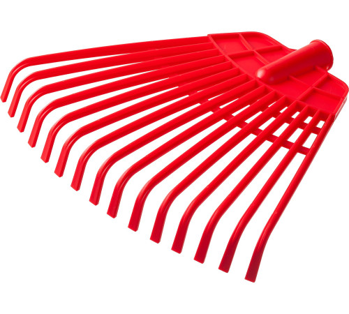 GRINDA GQ-15, 15 плоских зубцов размеры 350 х 40 х 310 мм, без черенка, первичный полиэтилен, веерные грабли (421879) купить  в Сочи