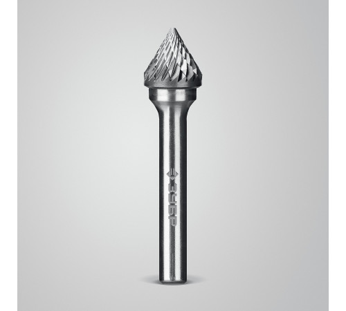 ЗУБР 12х10 мм, тип J (зенкер с вершиной 60°), хв-к 6 мм, твердосплавная борфреза, ПРОФЕССИОНАЛ (28808-12-10) купить  в Сочи