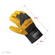 KRAFTOOL COMBI, XL (10) комбинированные двухслойные спилковые перчатки с доп. слоем на ладони (11310-XL) купить  в Сочи