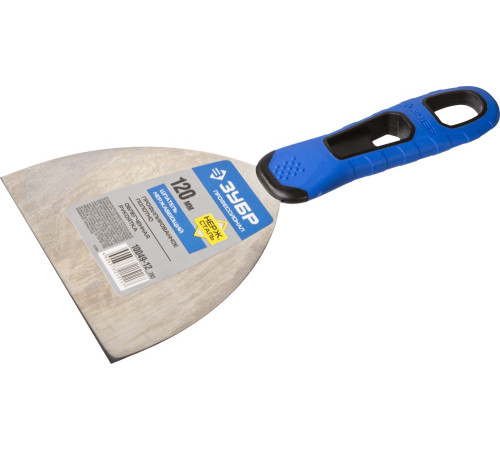 ЗУБР 120 мм, х-образное профилированное полотно, облегченная двухкомпонентная ручка, нержавеющий шпатель, Профессионал (10049-12) купить  в Сочи