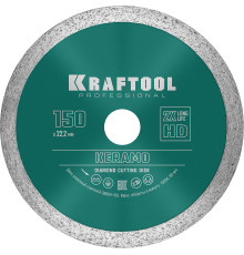 KRAFTOOL KERAMO, 150 мм, (22.2 мм, 10 х 1.8 мм), сплошной алмазный диск (36684-150)