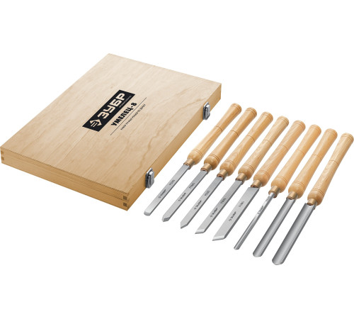 ЗУБР УМЕЛЕЦ-8, 8 шт, Р6М5, набор ручных резцов по дереву, Профессионал (18374) купить  в Сочи