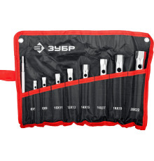 ЗУБР 9 предм., 6 - 22 мм, набор торцовых трубчатых ключей (27162-H9)