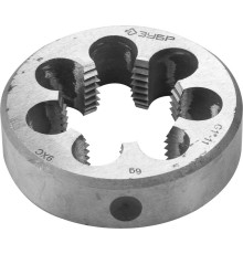 ЗУБР G 1″, сталь 9ХС, плашка круглая ручная (4-28032-1)