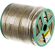 STAYER 8 мм, L 100 м, стальной трос в полимерной оболочке (30410-80)