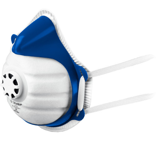 ЗУБР коническая, класс защиты FFP1, с клапаном выдоха, пластиковый каркас, с 10-ю сменными фильтрами, фильтрующая полумаска (11173) купить  в Сочи