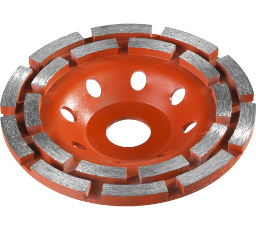 ЗУБР d 125 мм, двухрядная алмазная шлифовальная чашка (33376-125) купить  в Сочи