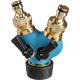 GRINDA BS-1, диаметр 3/4″ - 1″, двухканальный, с внутренней резьбой, из латуни, поливочный распределитель, PROLine (426112) купить в Сочи