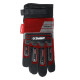 ЗУБР IMPACT р.L (9), красные, профессиональные комбинированные перчатки, антивибрационные, противоударные, Профессионал (11478-L) купить  в Сочи