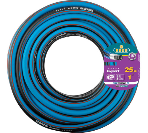 RACO EXPERT, 1″, 25 м, 25 атм, четырёхслойный, армированный, поливочный шланг (40302-1-25) купить  в Сочи