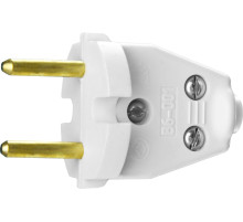 СИБИН белая, 220 В, IP44, прямая вилка (55152-W)