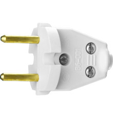 СИБИН белая, 220 В, IP44, прямая вилка (55152-W)