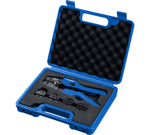 ЗУБР ПК-Н, 5 матриц в кейсе, пресс-клещи для кабельных наконечников, Профессионал(45455) купить  в Сочи
