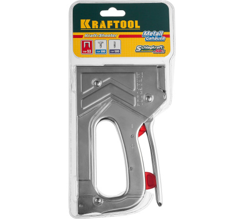 KRAFTOOL EXTREM 53, тип 53 (A/10/JT21) 23GA (6 - 16 мм)/300/500, стальной рессорный степлер (3180) купить  в Сочи