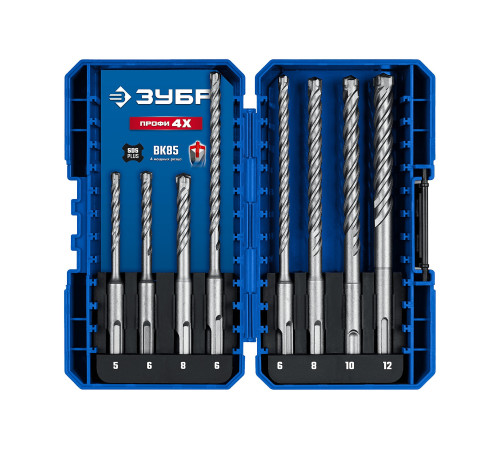 ЗУБР ПРОФИ-4Х 8шт набор №2, буры SDS-plus (29313-H8-2) купить  в Сочи