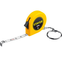 STAYER Mini, 1 м х 6 мм, рулетка-брелок (34140-1)