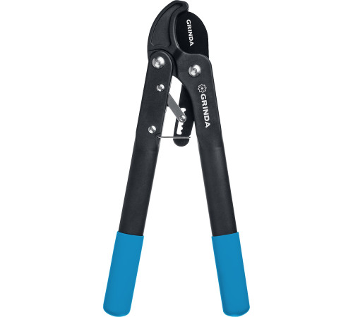 GRINDA C-410A, длина 410 мм, лезвия из высокоуглеродистой стали, композитные рукоятки, храповый механизм, контактный сучкорез, PROLine (424520) купить  в Сочи