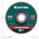 KRAFTOOL 125 х 22.2 мм, P40, круг лепестковый керамический торцевой по нержавеющей стали (36598-125-40) купить в Сочи