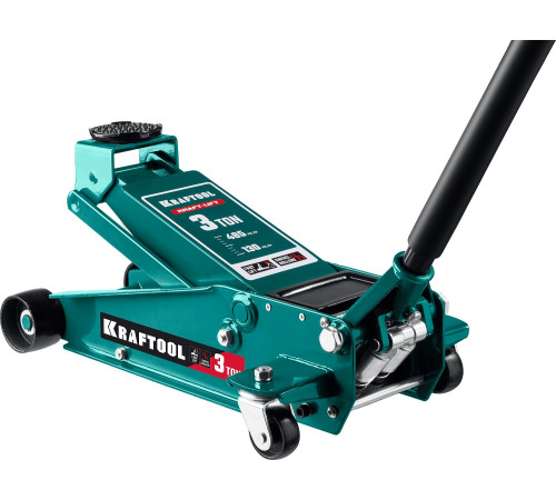 KRAFTOOL KRAFT-LIFT, 3 т, 130 - 465 мм, подкатной домкрат с быстрым подъемом для СТО (43450-3) купить  в Сочи
