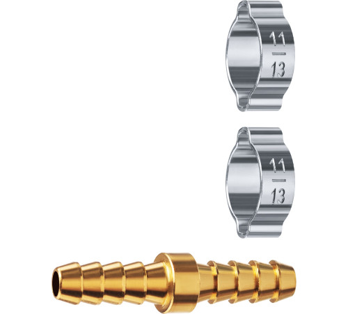 ЗУБР ″елочка″-″елочка″, 8 мм с обжимными хомутами, штуцер соединительный, Профессионал (64925-08) купить  в Сочи