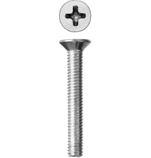 ЗУБР DIN 965, кл. пр. 4.8, M6 х 20 мм, цинк, 9 шт, винт с потайной головкой (303116-06-020)