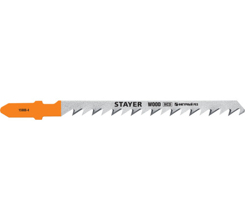 STAYER T244D, 2 шт, 75 мм / 4 мм, T-хвост., HCS сталь, фигурный рез по дереву/ДСП, полотна для лобзика, Professional (15986-4) купить в Сочи STAYER T244D, 2 шт, 75 мм / 4 мм, T-хвост., HCS сталь, фигурный рез по дереву/ДСП, полотна для лобзика, Professional (15986-4) купить в Сочи