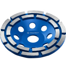 ЗУБР d 125 мм, двухрядная алмазная шлифовальная чашка, Профессионал (33372-125)