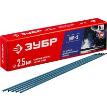 ЗУБР Д 2.5 х 350 мм, 5 кг в коробке, МР-3 рутиловый, электрод сварочный (40015-2.5)