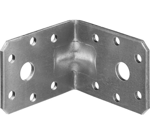 ЗУБР УКУ-2.5, 45 x 60 x 60 x 2.5 мм, цинк, усиленный крепежный уголок (31011-60) купить  в Сочи