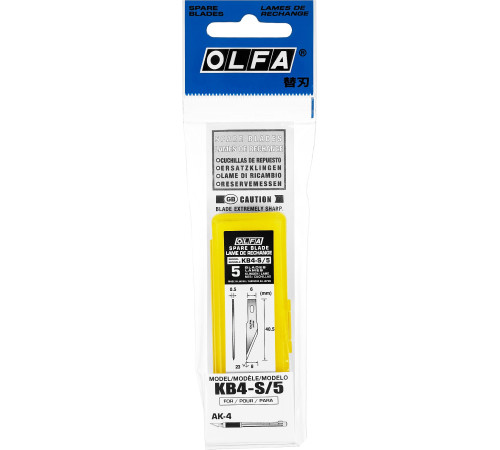 OLFA 6 мм, для ножа, перовые лезвия (OL-KB4-S/5) купить  в Сочи