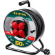 KRAFTOOL K-315, КГ, 3 x 1.5 мм2, 50 м, 3700 Вт, IP44, силовой удлинитель на стальной катушке (55085-50) купить в Сочи