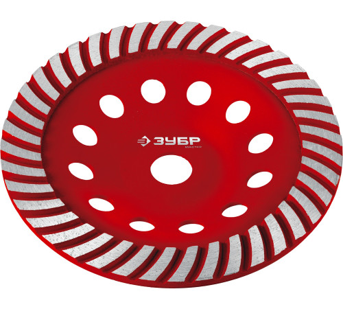 ЗУБР Турбо, d 180 мм, сегментированная алмазная шлифовальная чашка (33375-180) купить  в Сочи