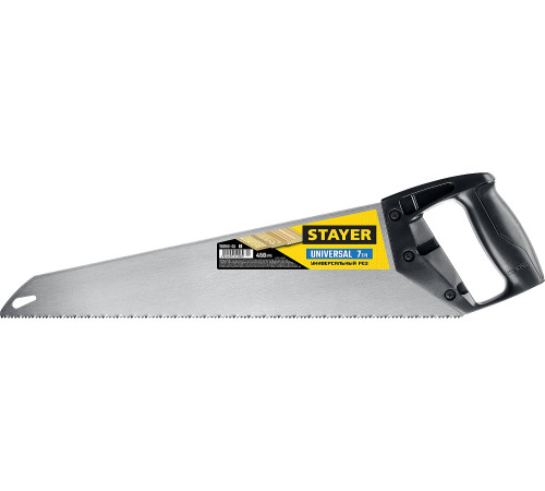 STAYER Universal, 450 мм, универсальная ножовка (15050-45) купить в Сочи STAYER Universal, 450 мм, универсальная ножовка (15050-45) купить в Сочи